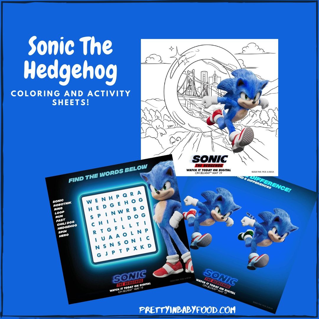 Sonic The Hedgehog Coloring, Activity Sheets, Crafts, and more!