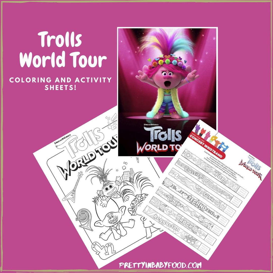 Trolls World Tour: Coloring and Activity Sheets