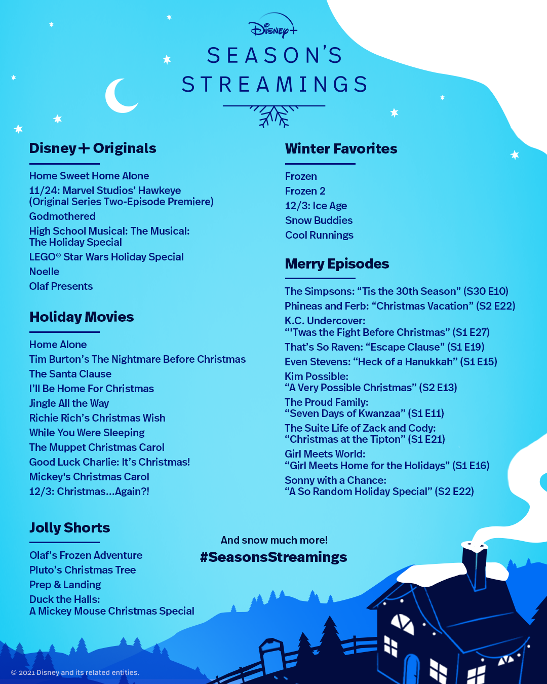 Season’s Streaming: Disney+ 2021 Holiday Schedule